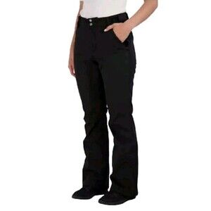 Gerry Snow Pants Women's XS Fleece Lined 4-Way Stretch Water Resistant Black